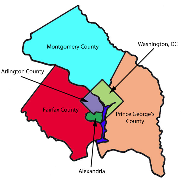 DC Area Map